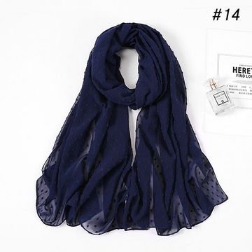 Chiffon Hijab - Navy Blue