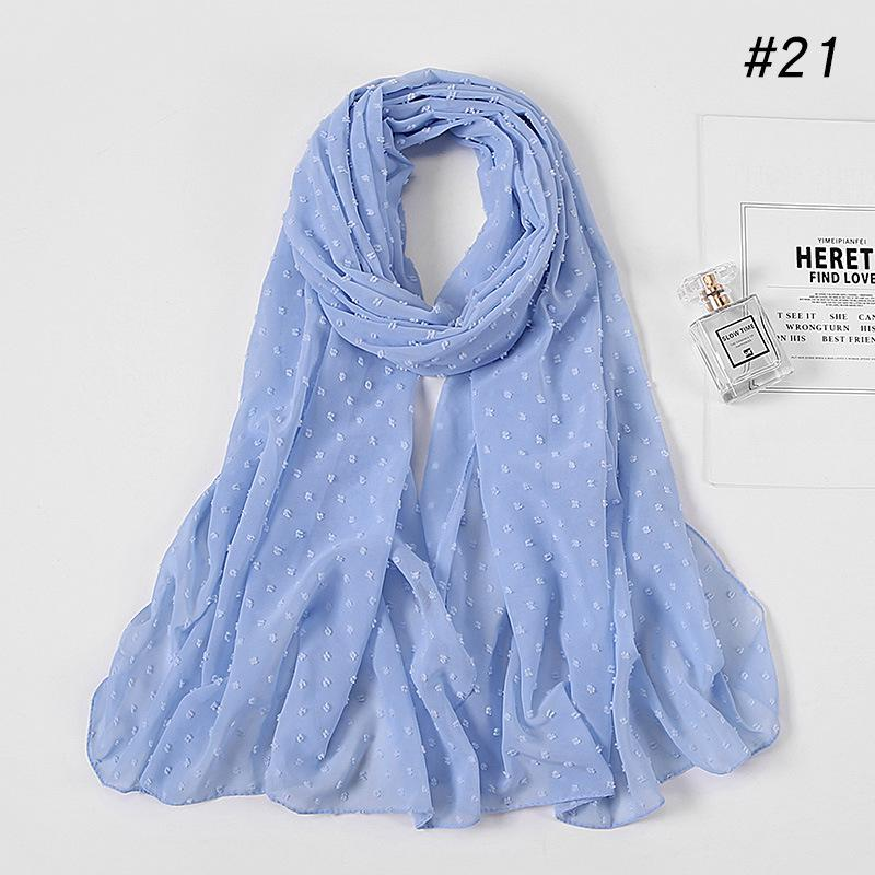 Chiffon Hijab - Water blue